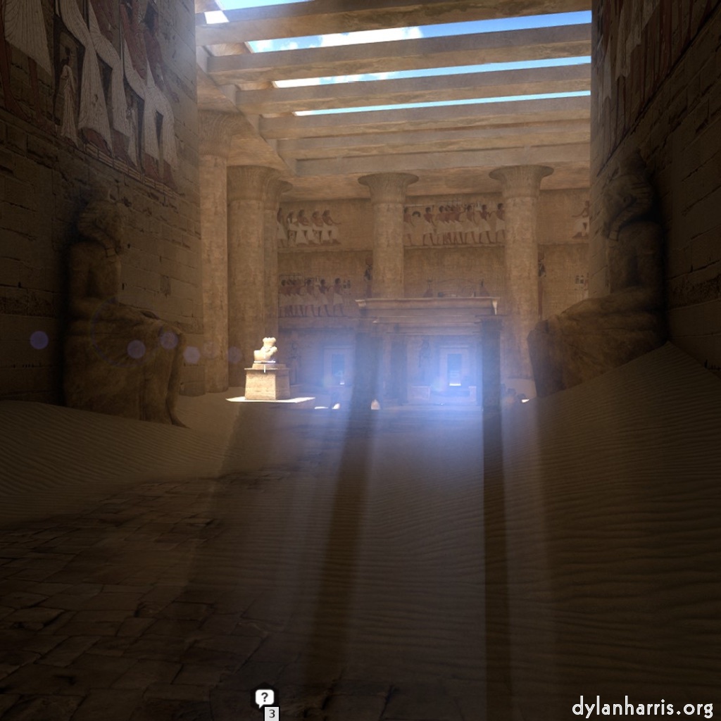 Image: the ancient egyptians had lens flare too