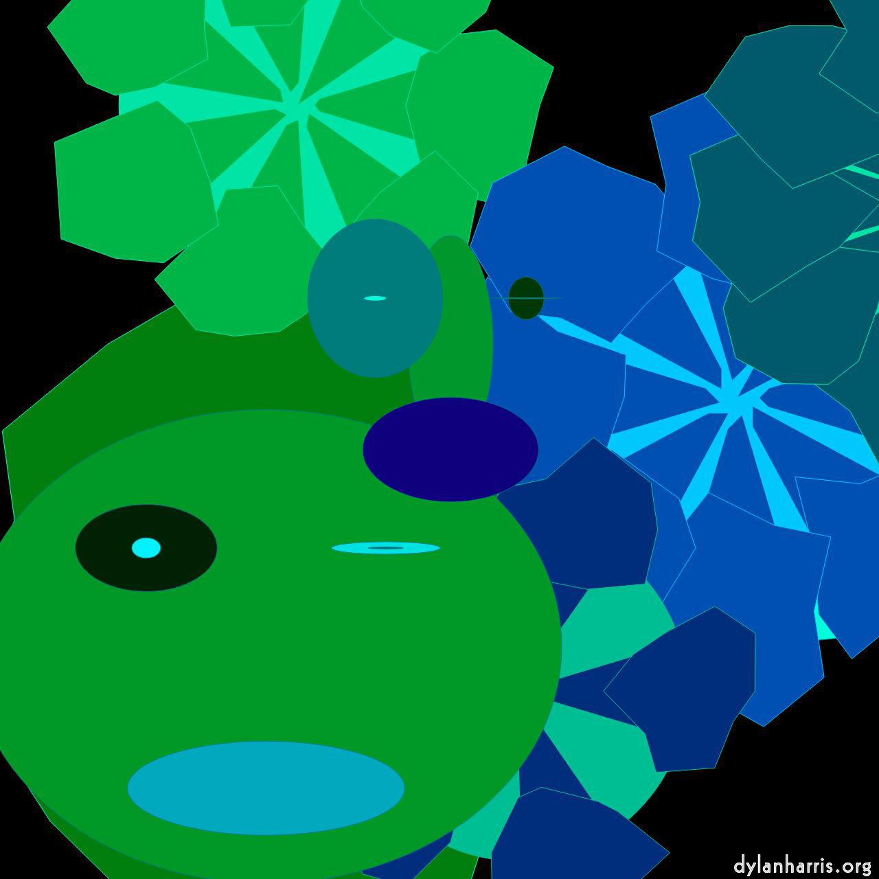 Image: cartoon characters with background :: tropical 3