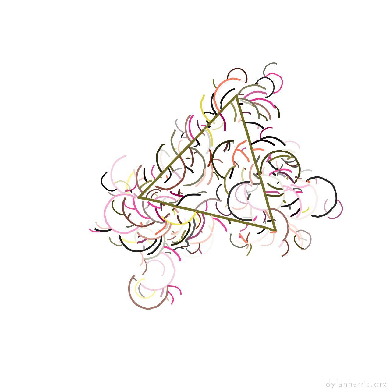 generative and abstract animation :: triangle and half circle