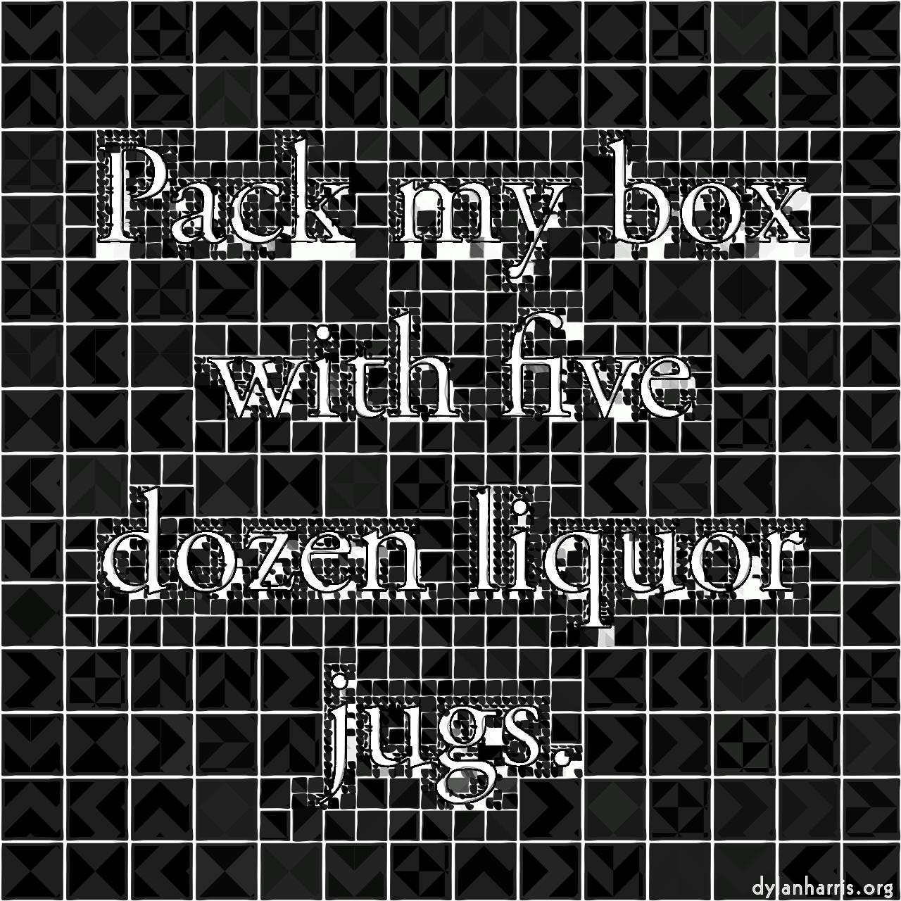 image: mosaic and tiling :: chevron grid