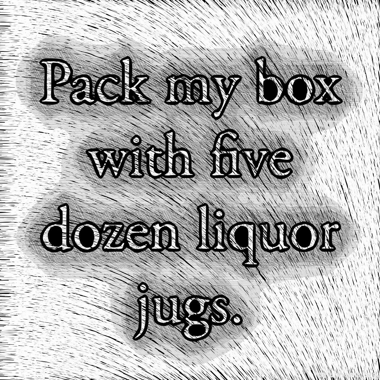 flat cartoon line screen block print :: block print white on black background