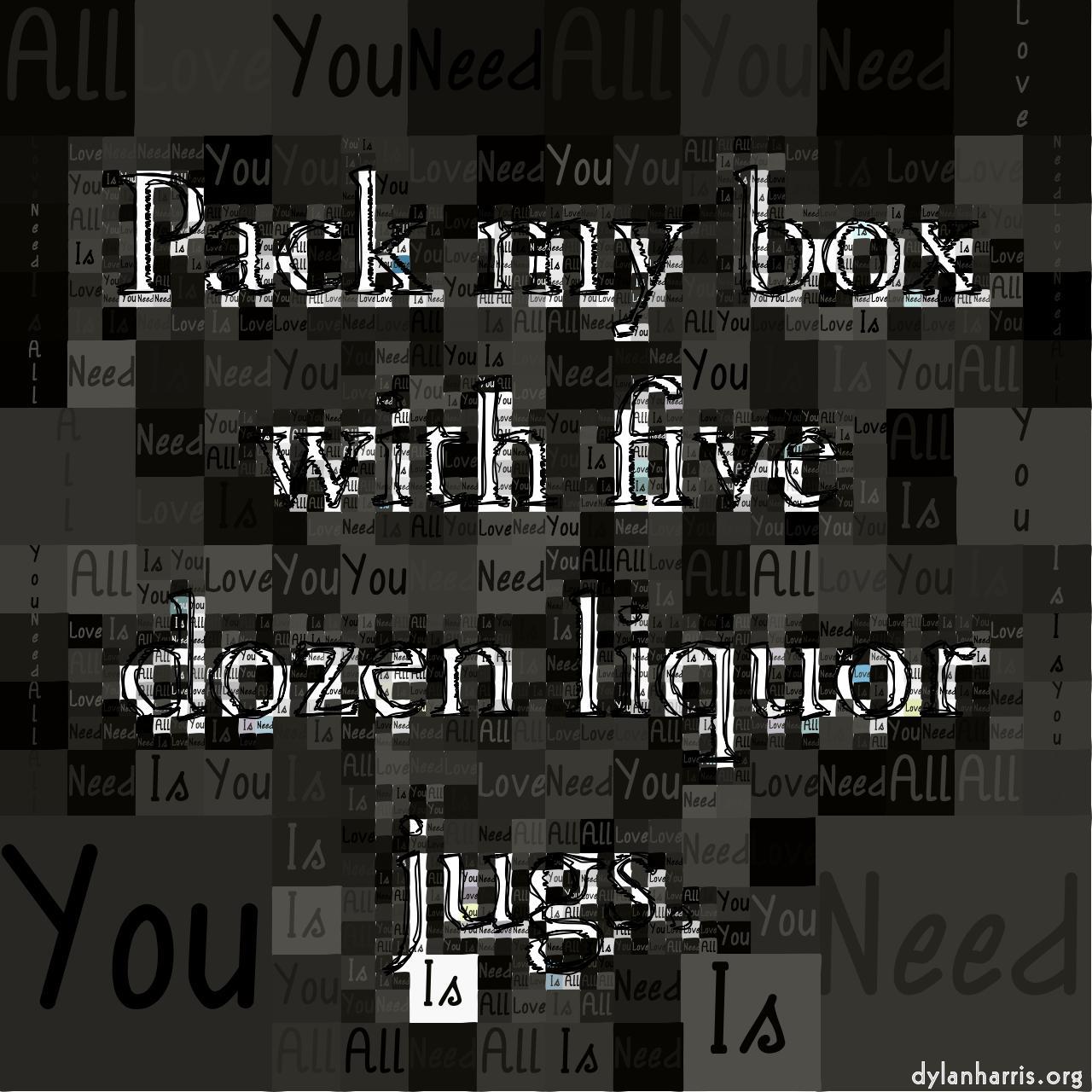 image: mosaic for source images with white background :: colour palette with text and edge