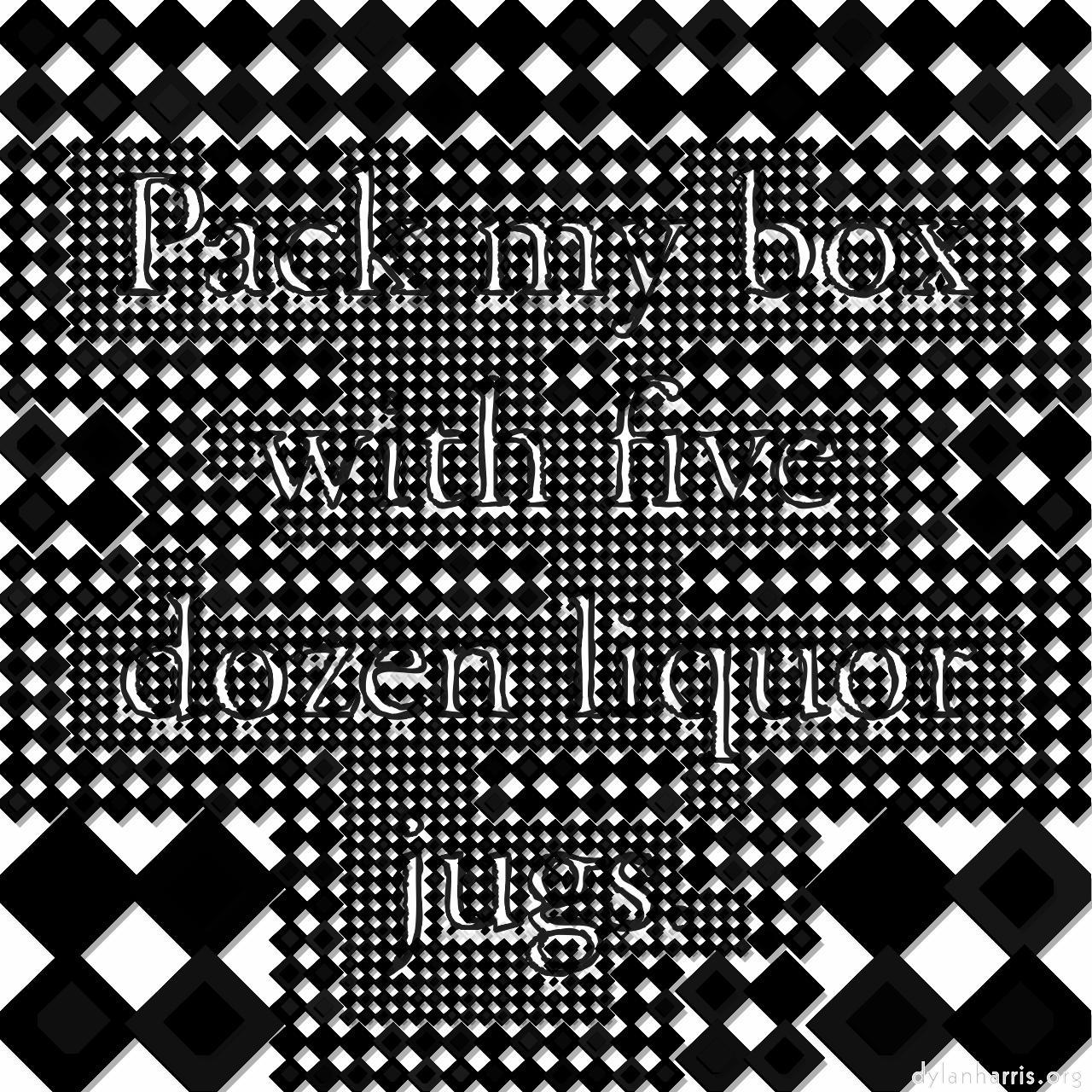 mosaic for source images with white background :: diamond hv config black outline