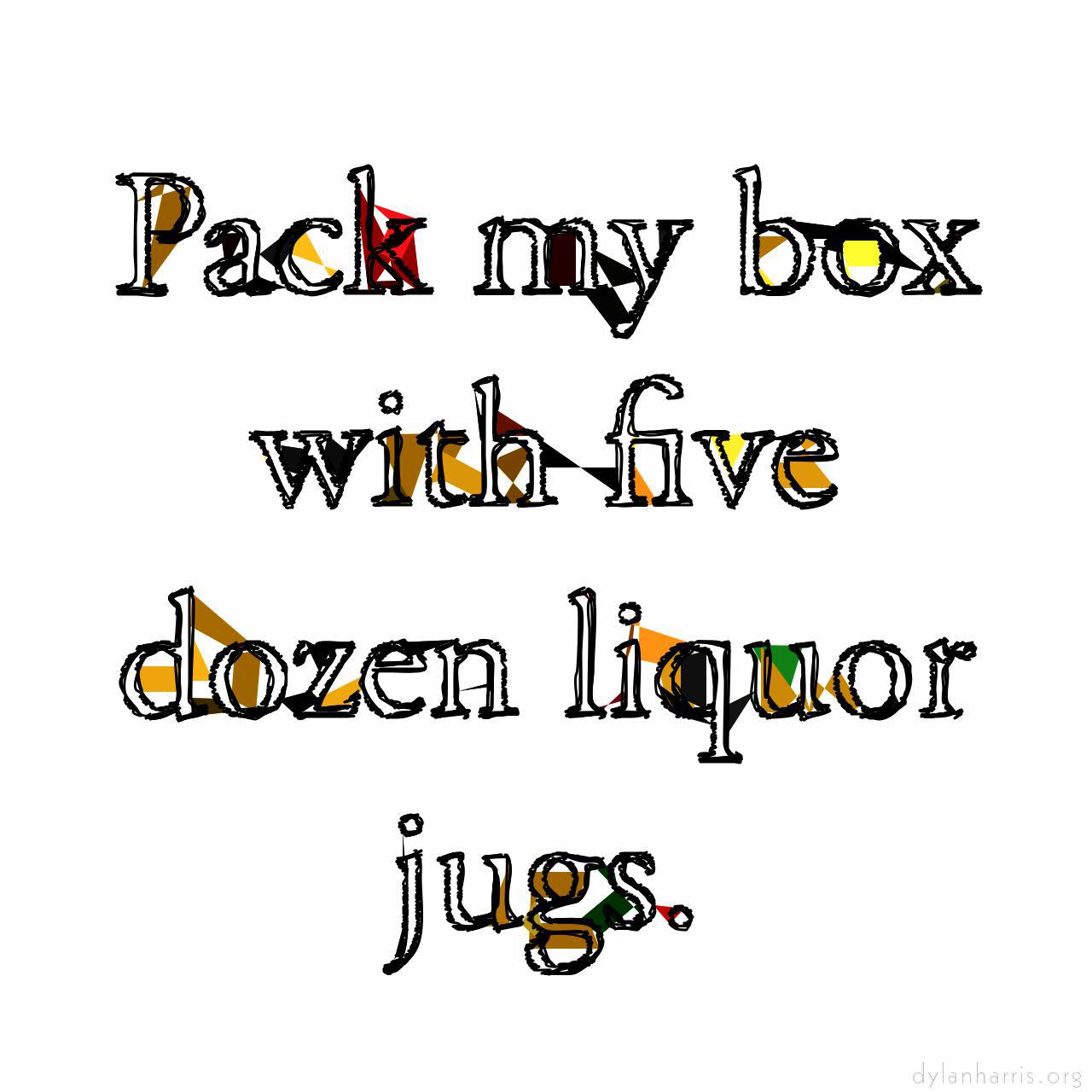 mosaic for source images with white background :: jagged colour palette with edge 2