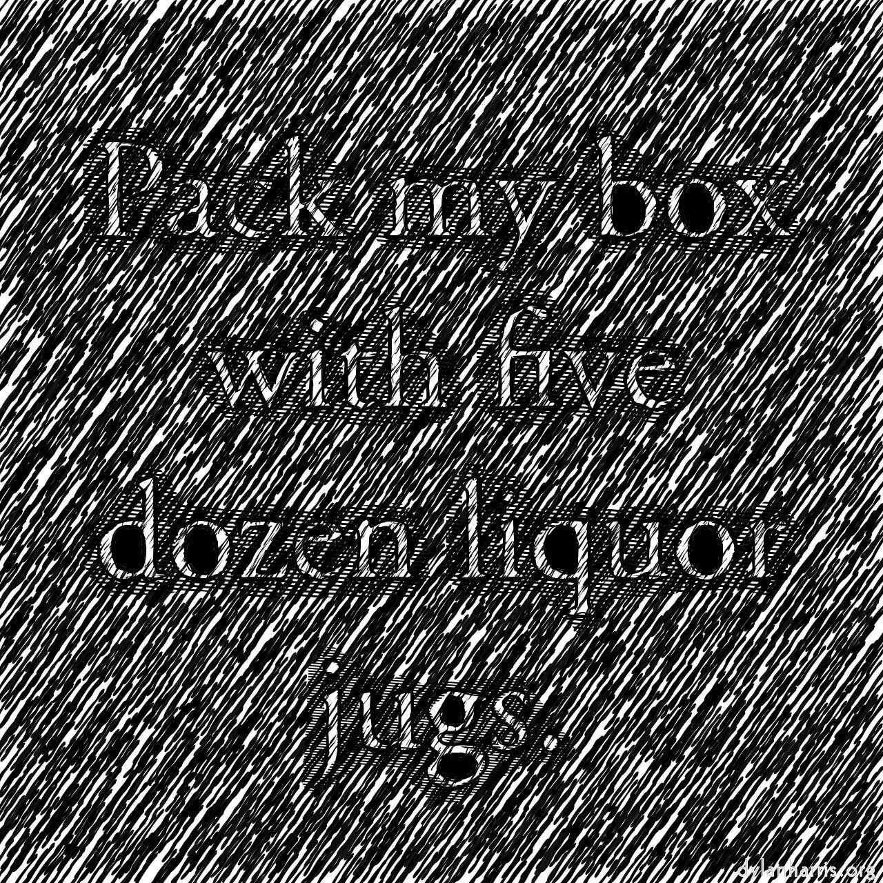 _ natural media with vector paints :: bw block print