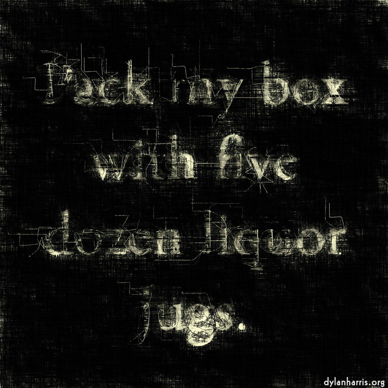 non-rep generative and abstract :: scribble thatch