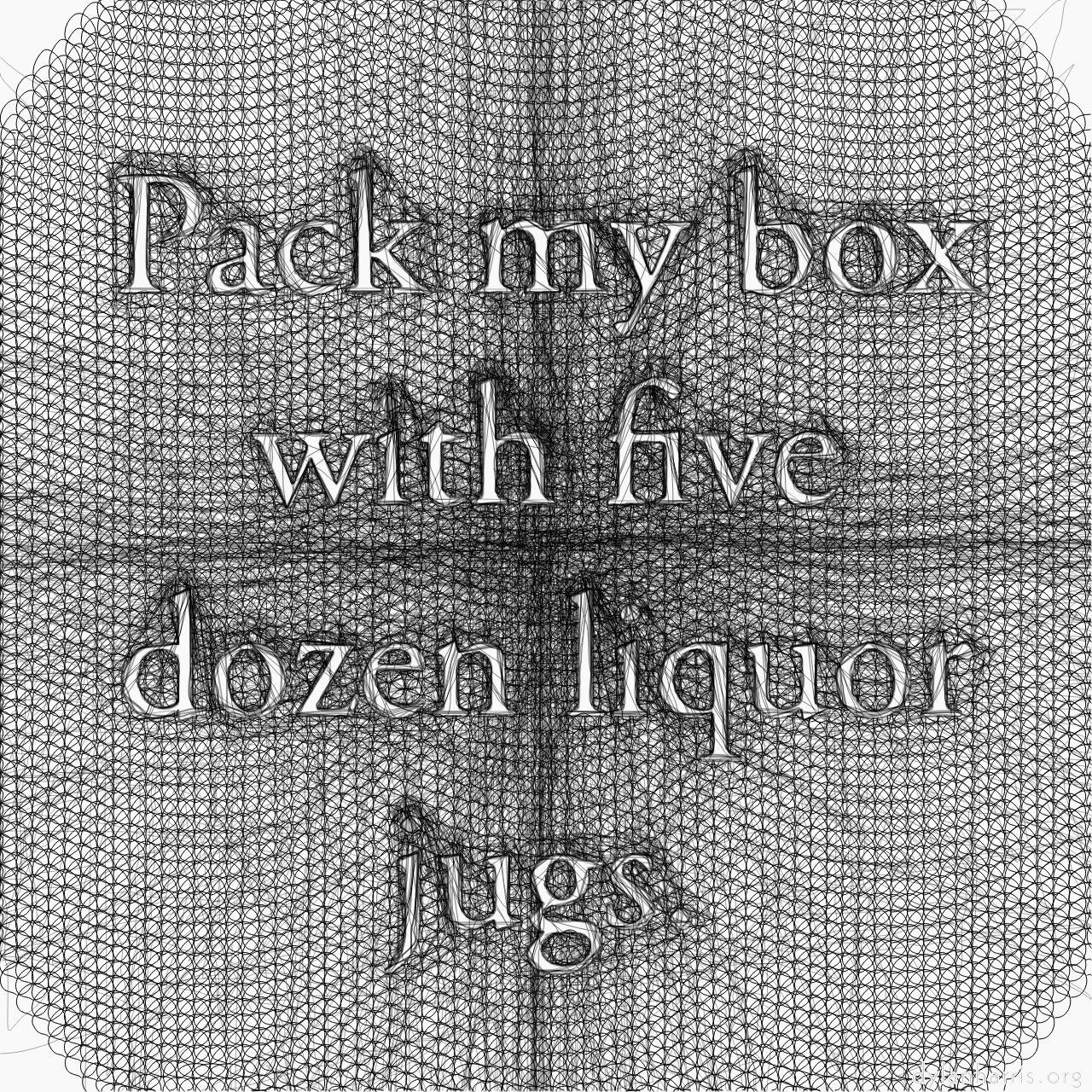 sketch and hatch styles :: convex hull small circle fill