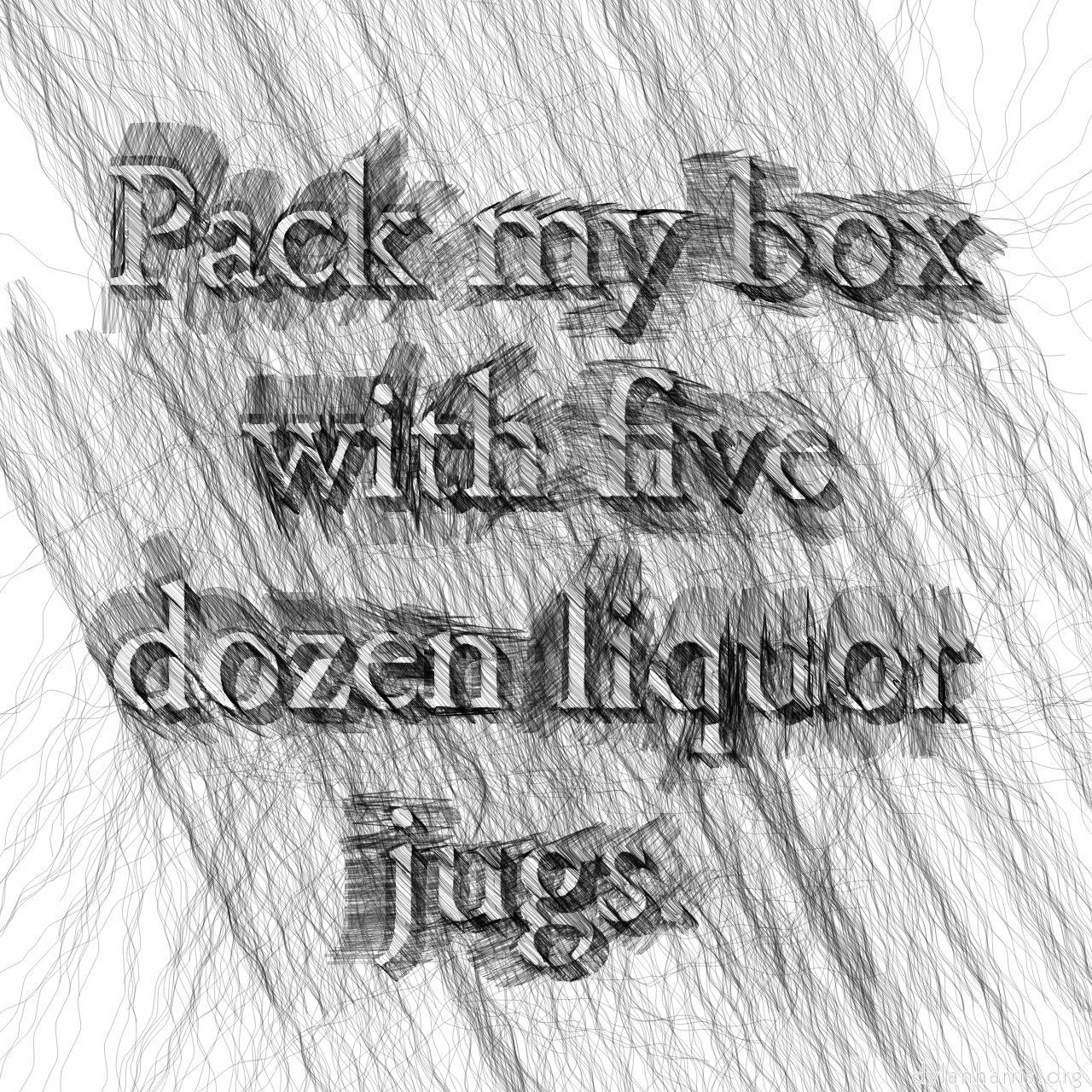 sketch and hatch styles :: polar angle stroke