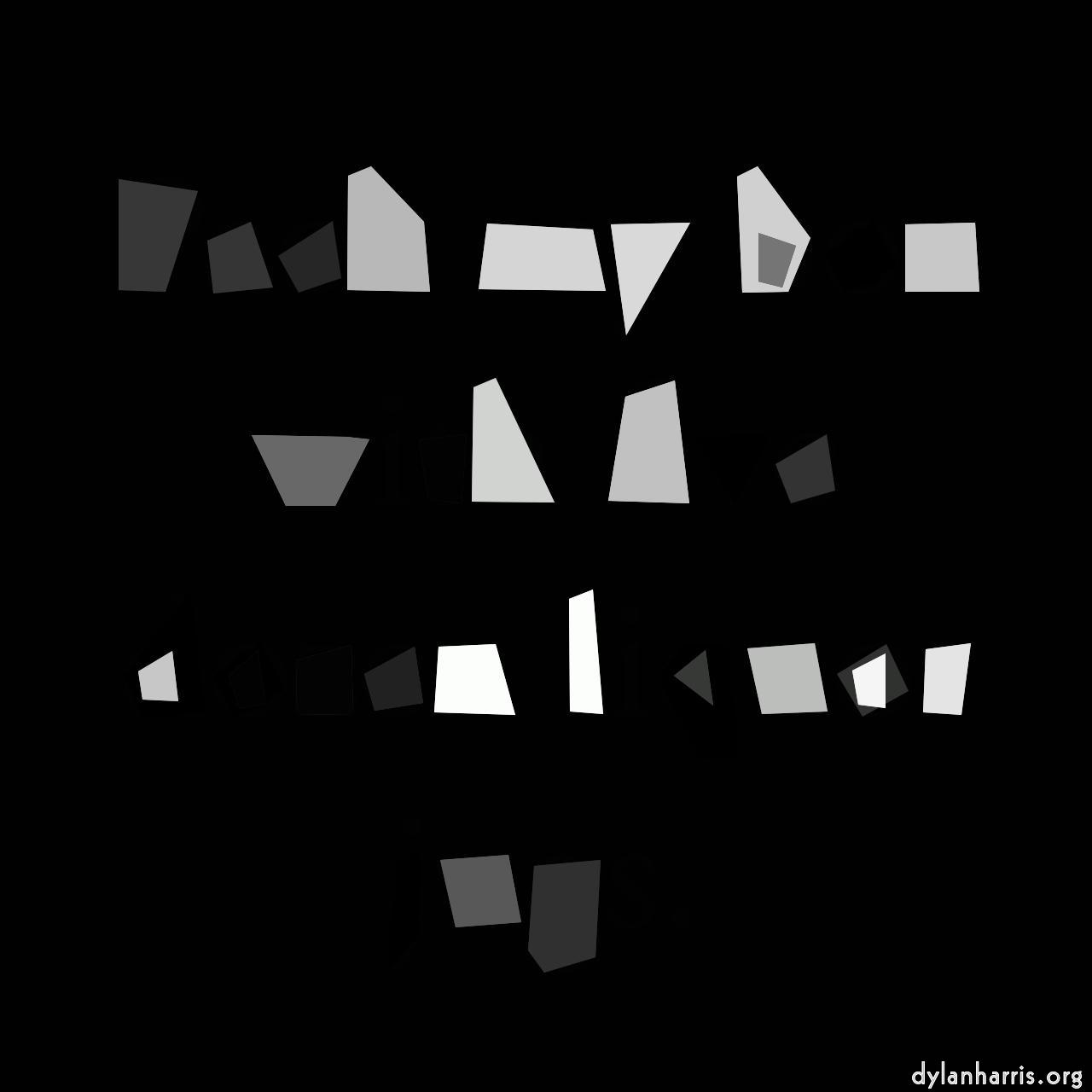 image: abstract shapes - vector :: cubism (portrait)