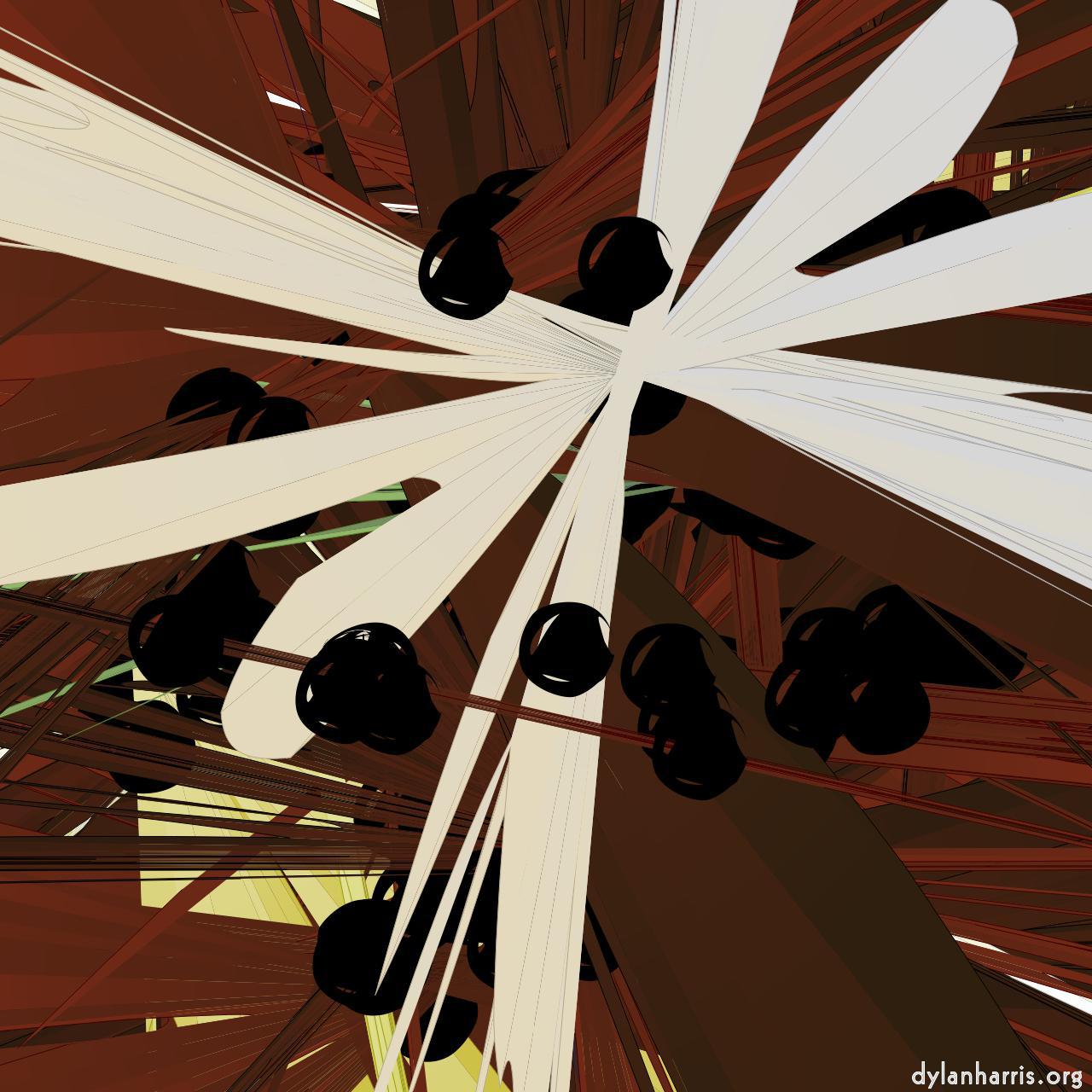 image: abstract shapes - vector :: fronds and dots