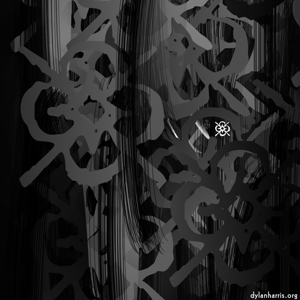 image: abstract shapes - vector :: wispy broad strokes text 3