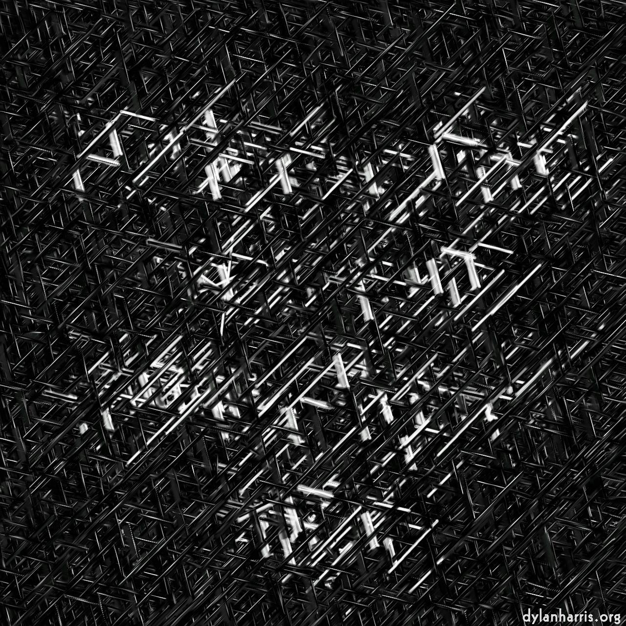 image: abstract styles - vector raster :: embedded nails 2