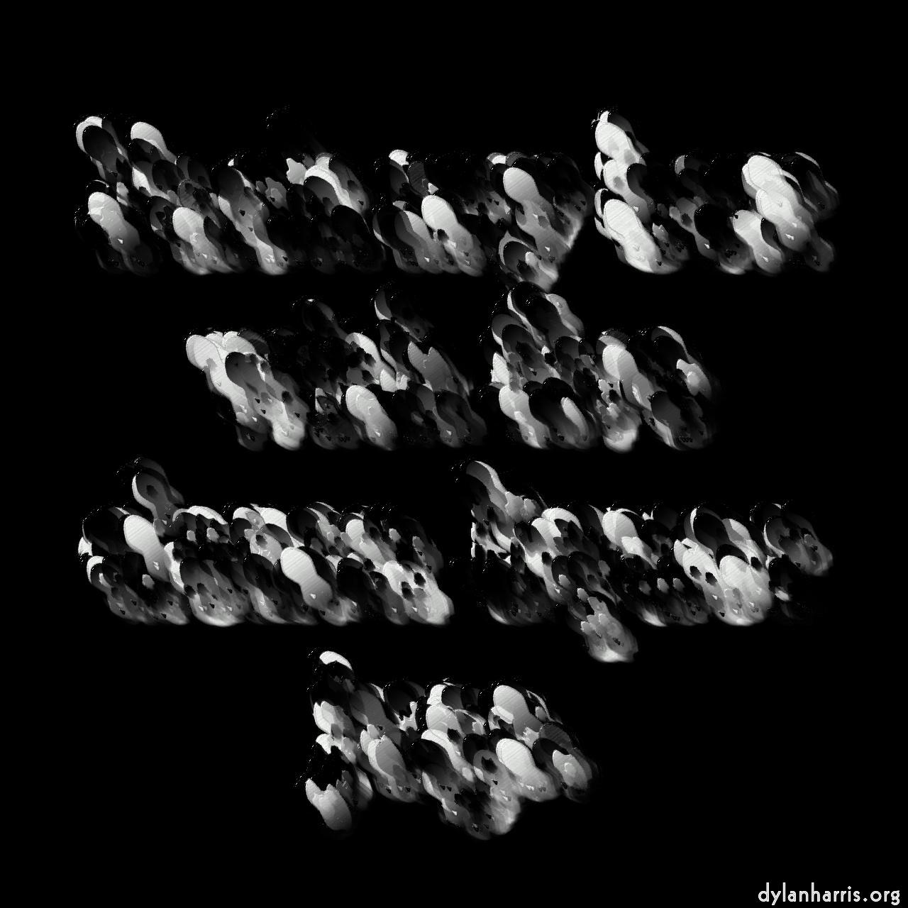 image: abstract styles - vector raster :: fishy metallic