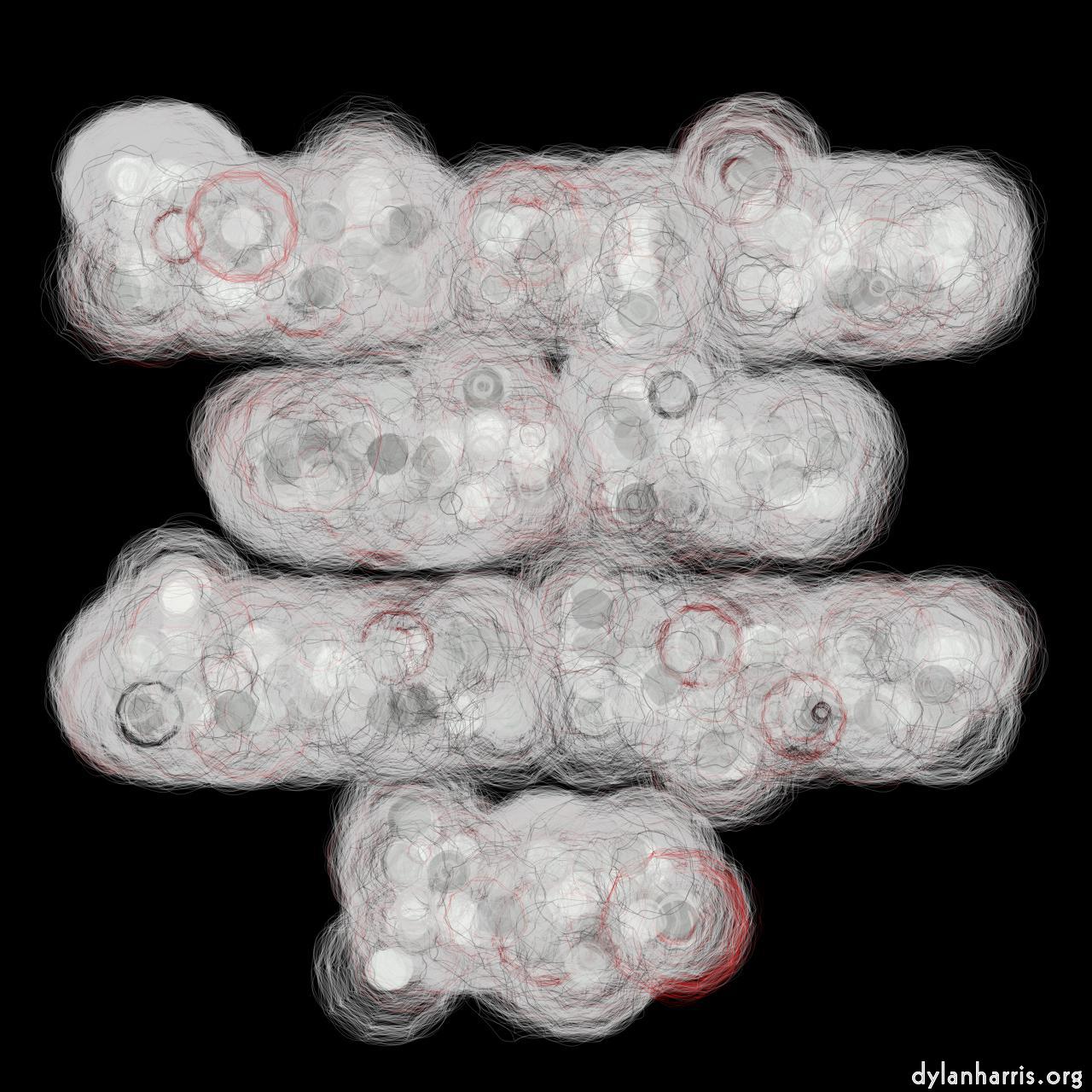 image: abstract styles - vector raster :: hairy circles