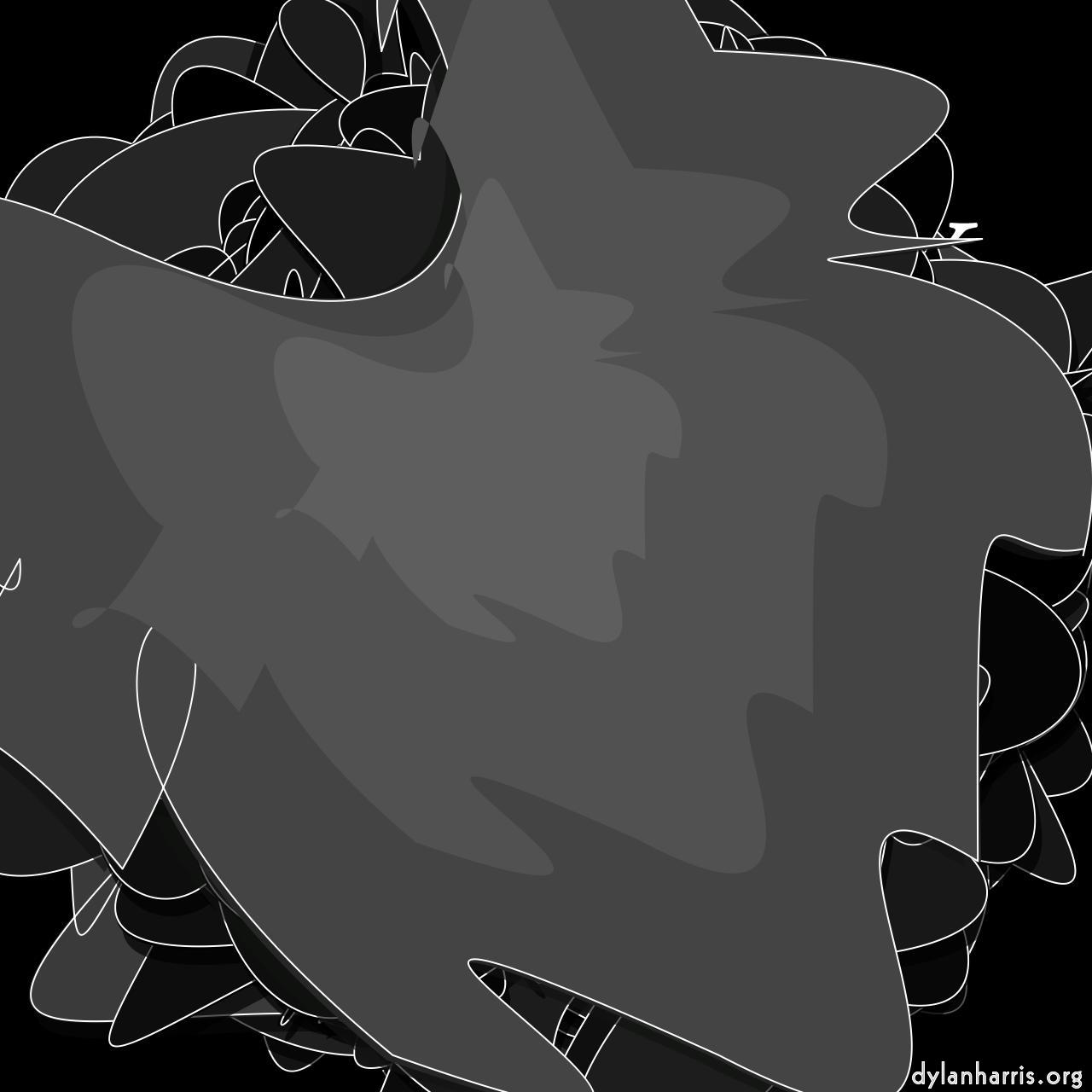 image: animated procedural :: scribble blob