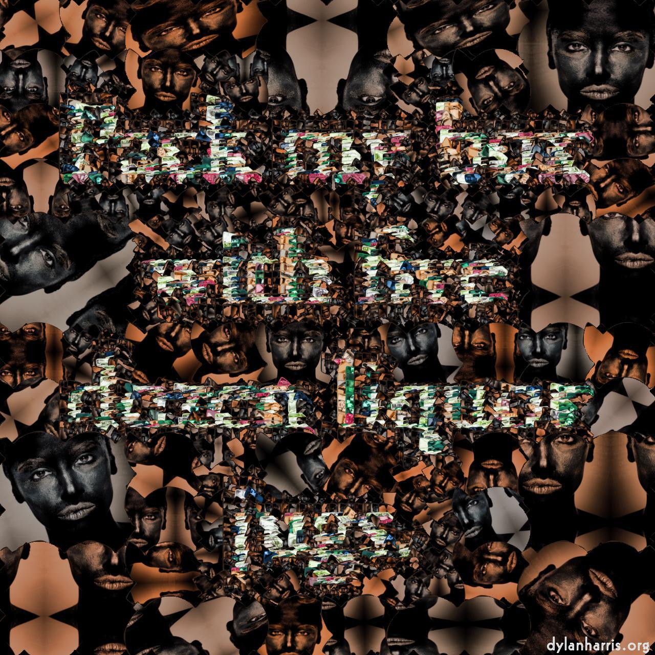 image: mosaic abstract :: circle walk random image folder rotate