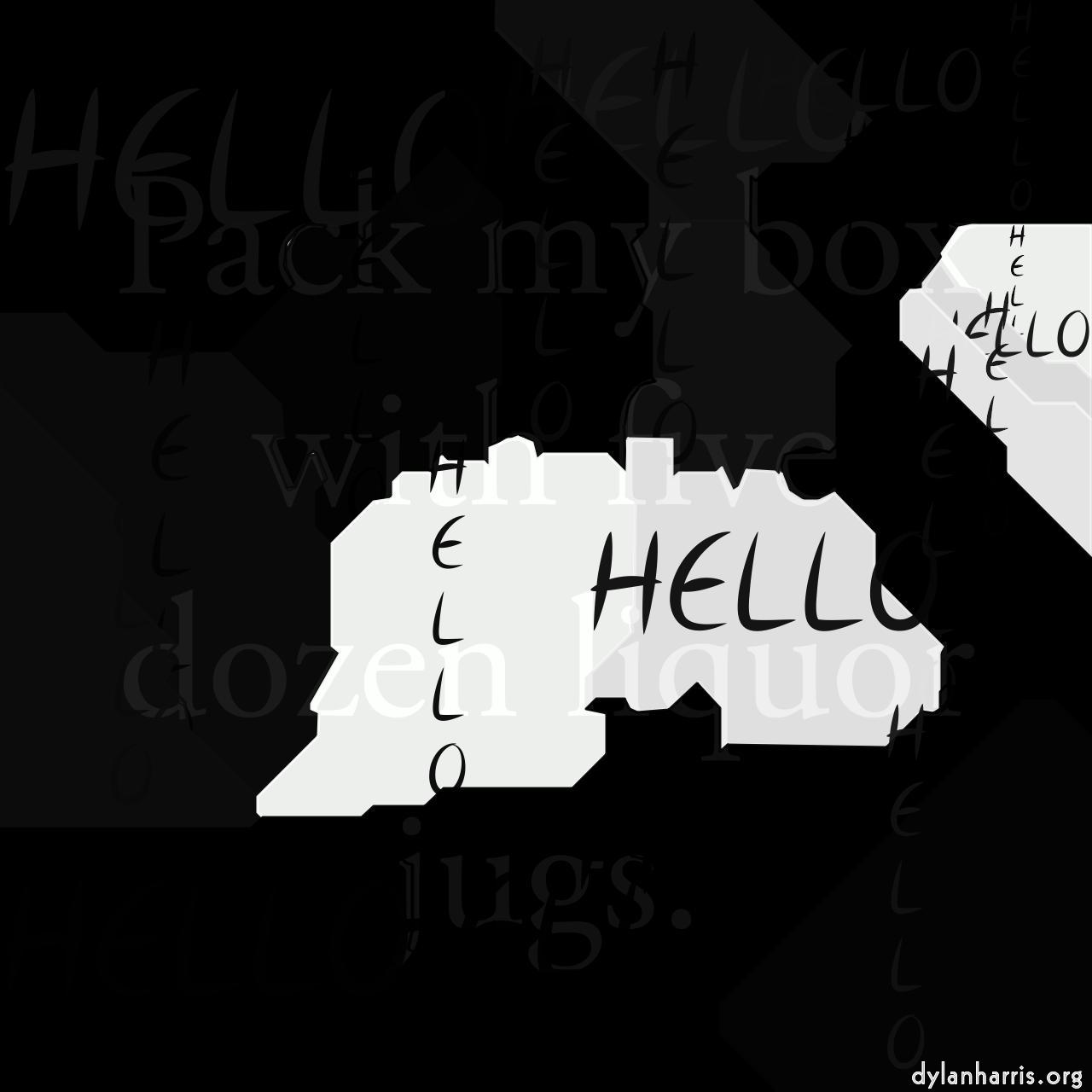 image: mosaic abstract :: flat with text