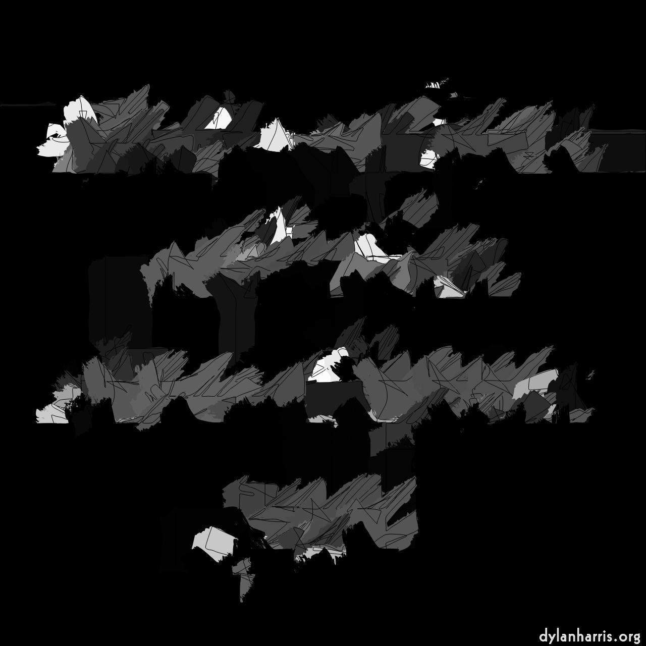 image: mosaic abstract :: squiggle blocks