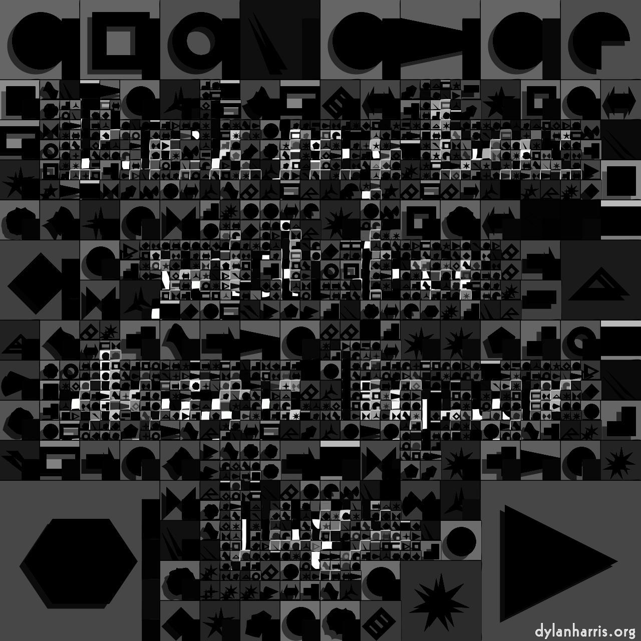 image: mosaic for source with white backgrounds :: msg pattern generator