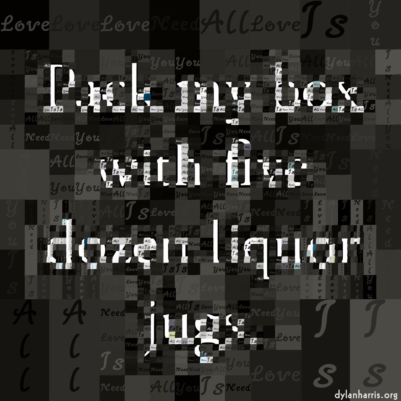 image: mosaic for source with white backgrounds :: palette colour with text