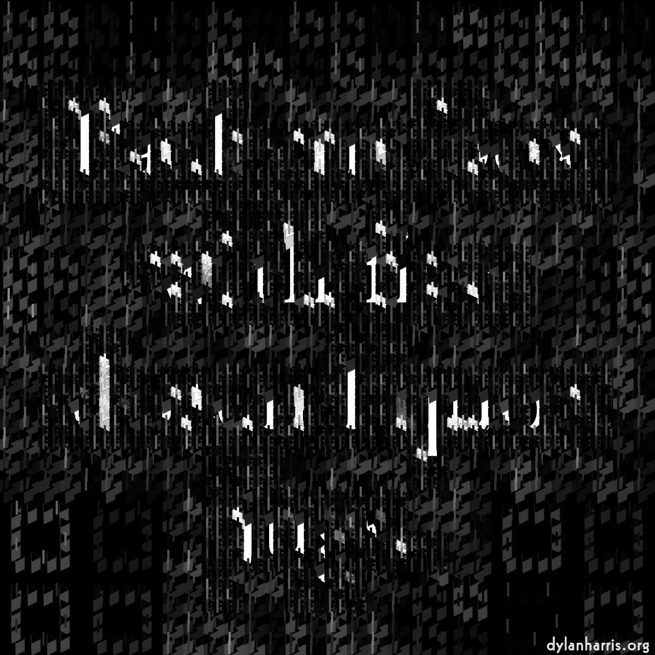 Image: mosaic for source with white backgrounds :: text and point triangle