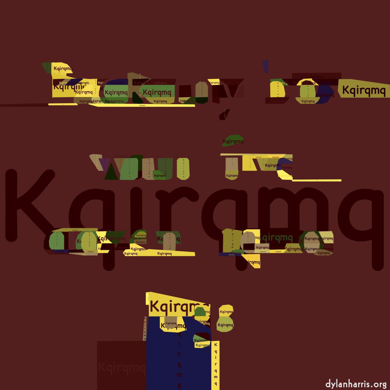 image: mosaic for source with white backgrounds :: text big cell palettise