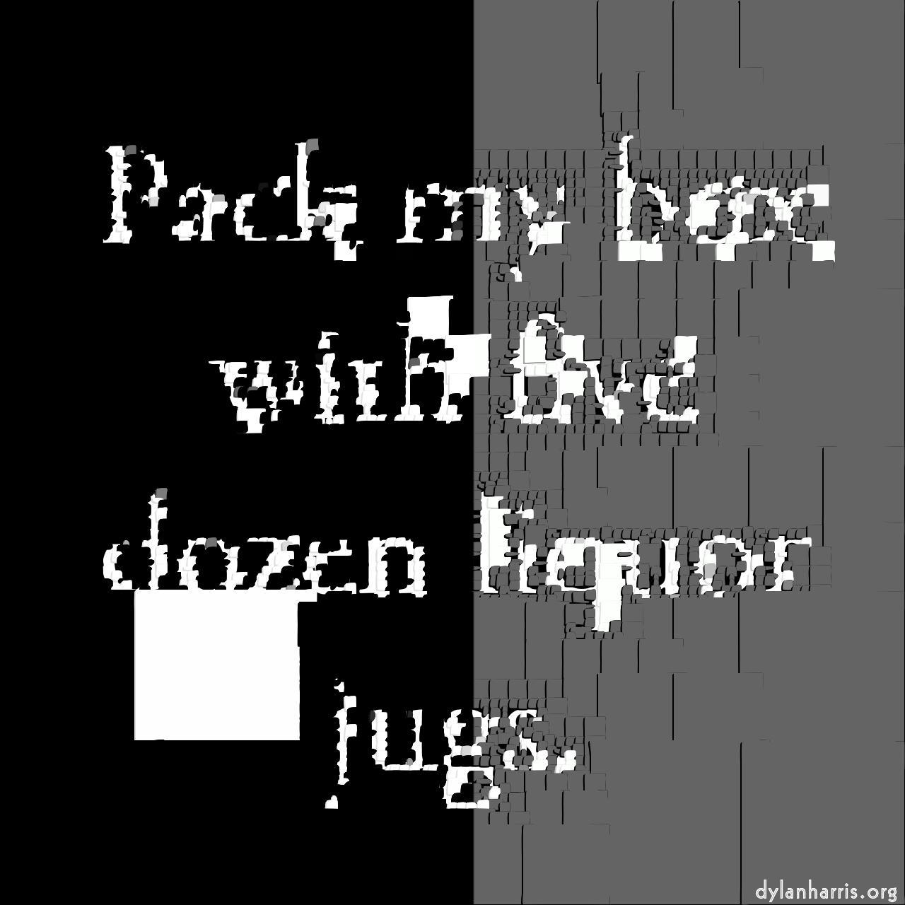 Image: mosaic for source with white backgrounds :: tiles raised