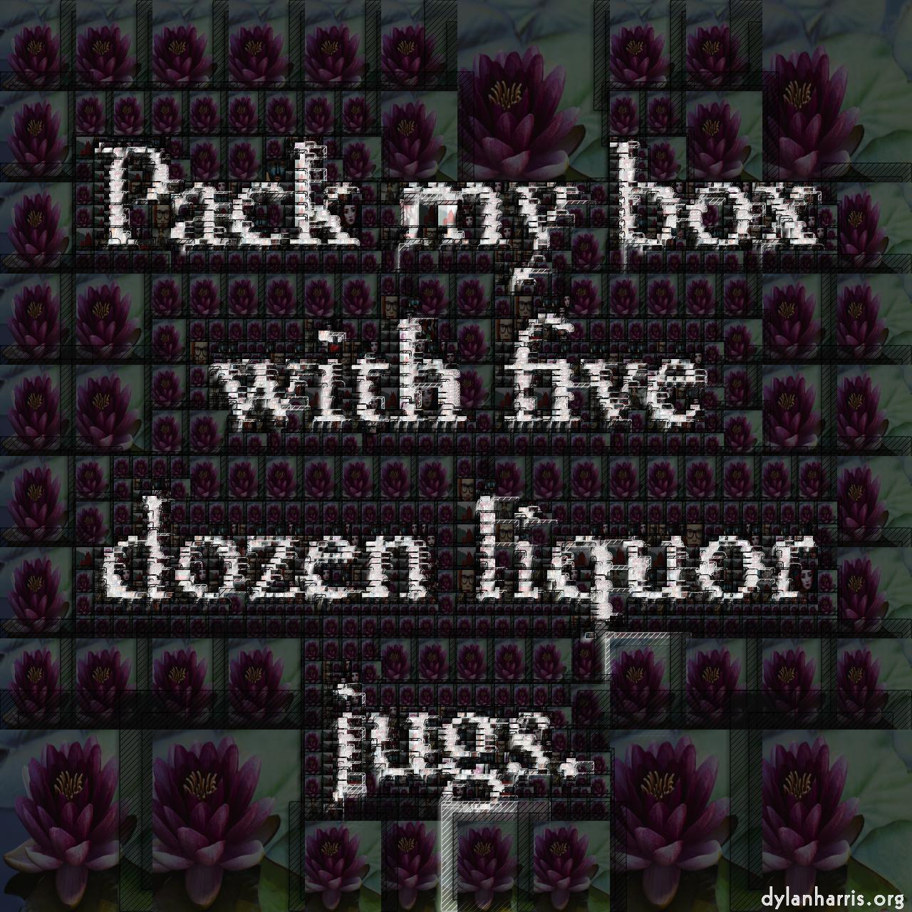 Image: mosaic - image folder - try your own images :: alpha png—banded with diag lines