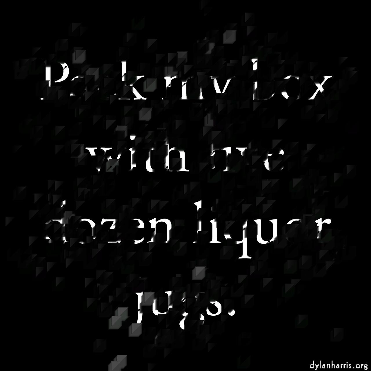 Image: mosaic scatters :: raised rect