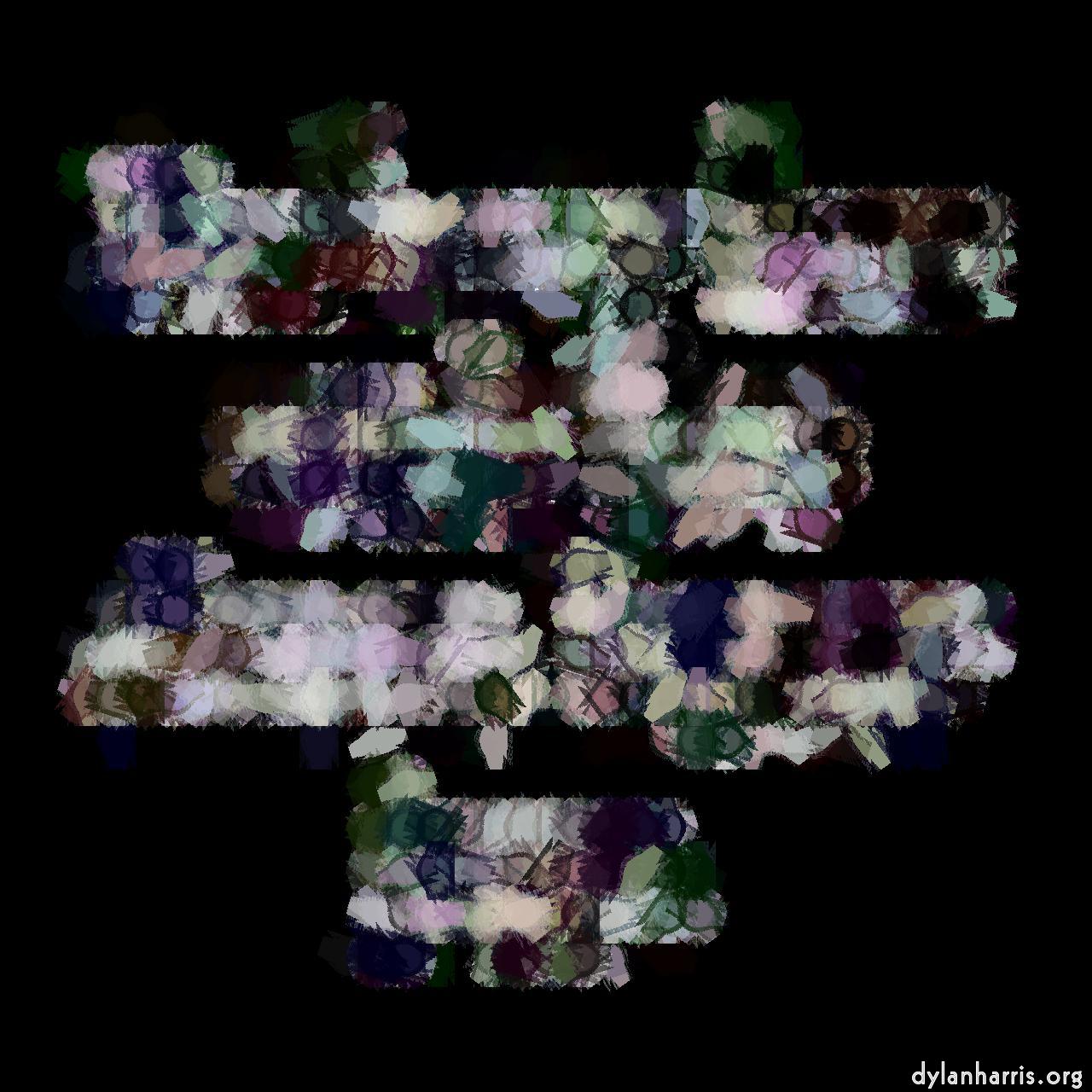 Image: mosaic tiling and half tones :: paint grid patches