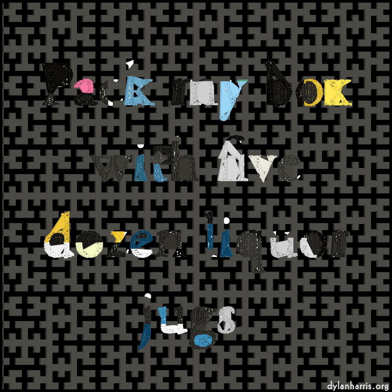 image: mosaic - vector (can adjust manually) :: cellular palette with palette colours