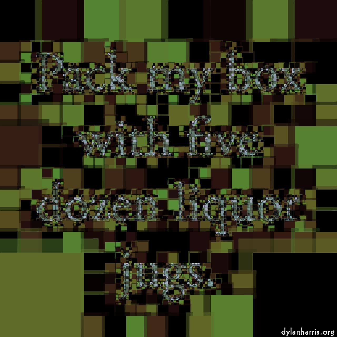 image: mosaic - vector (can adjust manually) :: colour palette with centre cast