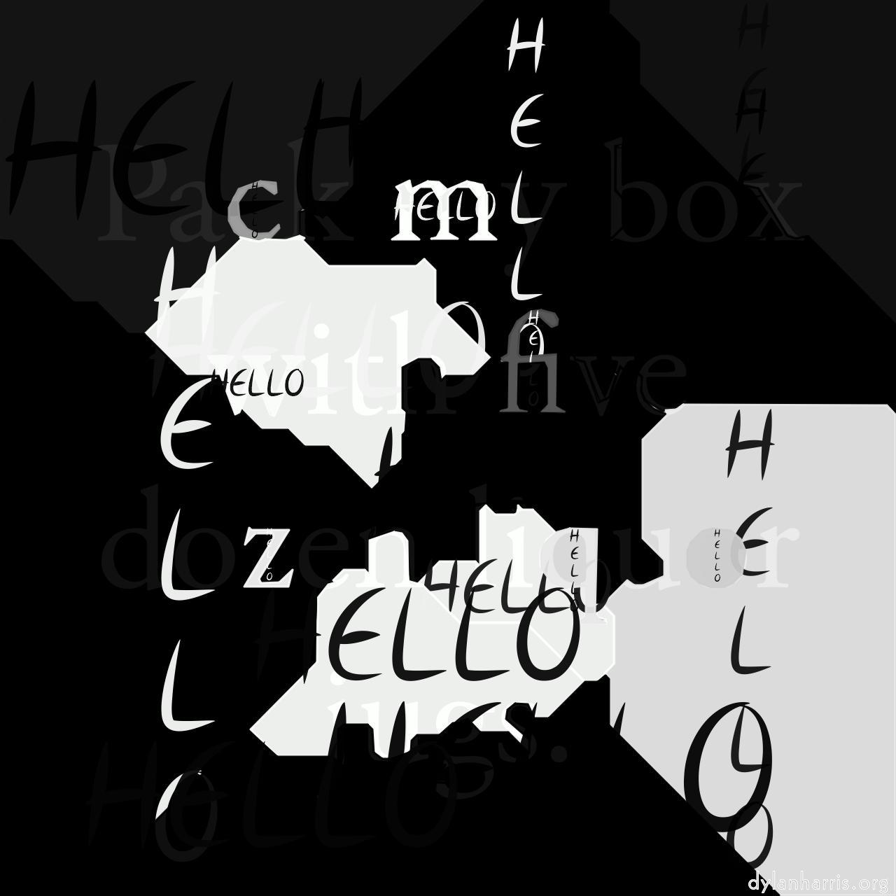 image: mosaic - vector (can adjust manually) :: flat with text 2