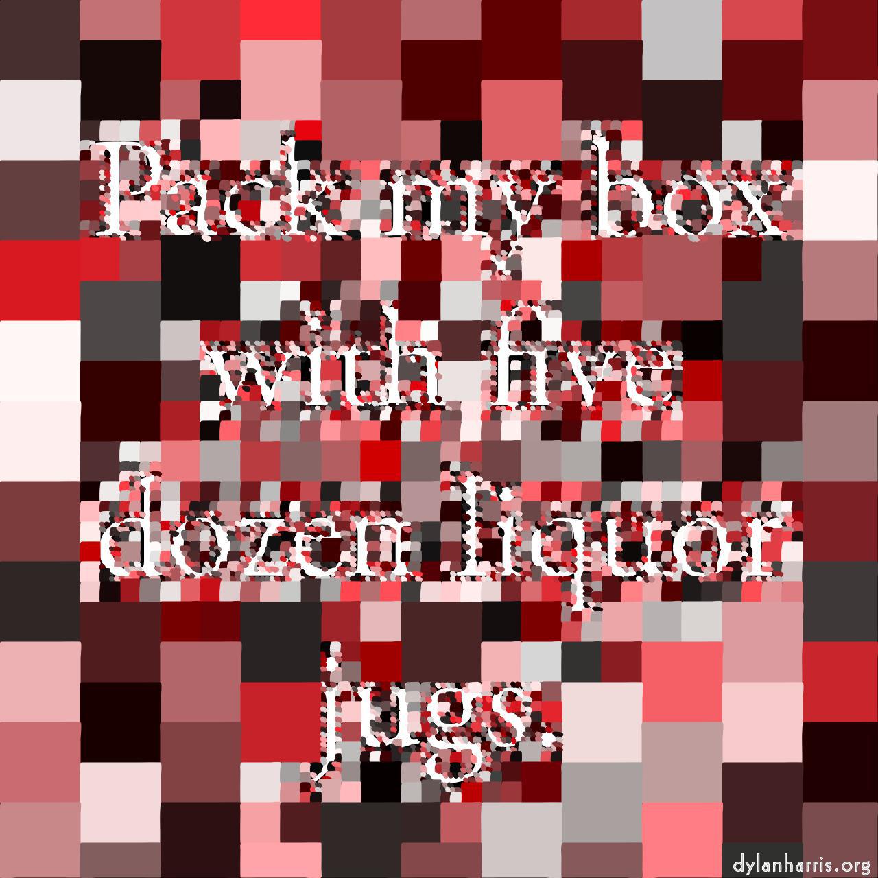 image: mosaic - vector (can adjust manually) :: inverse lum tiling