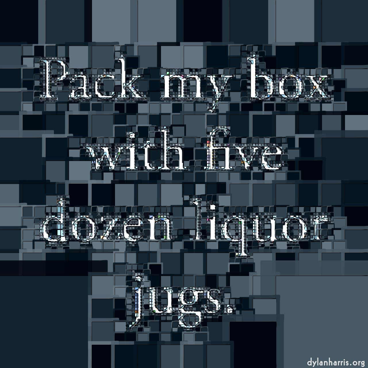 image: mosaic - vector (can adjust manually) :: lum colour palette with centre cast 2