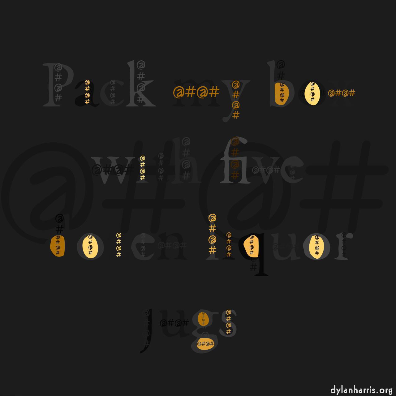 image: mosaic - vector (can adjust manually) :: regionise dm with text follow palette