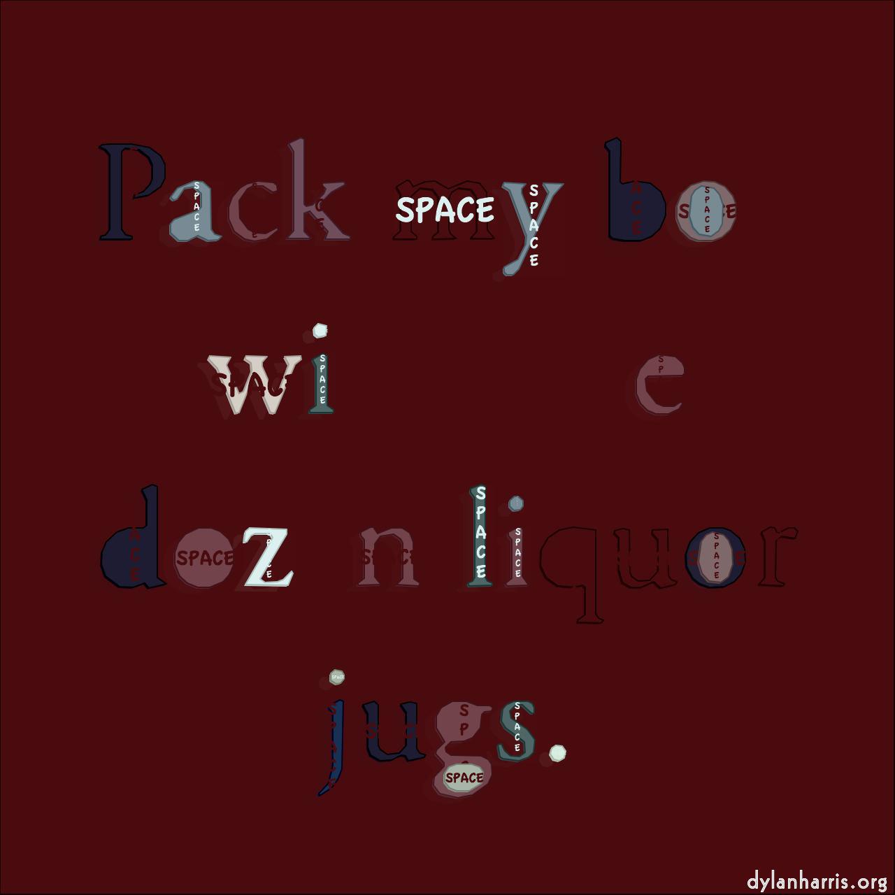 image: mosaic - vector (can adjust manually) :: regions with text and colour palette