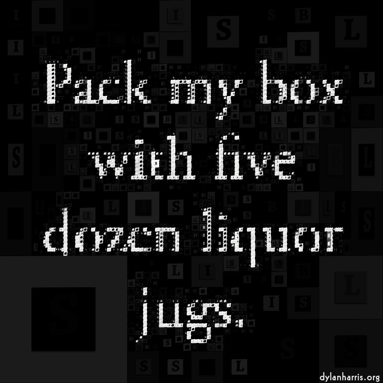 image: mosaic - vector (can adjust manually) :: squares with text