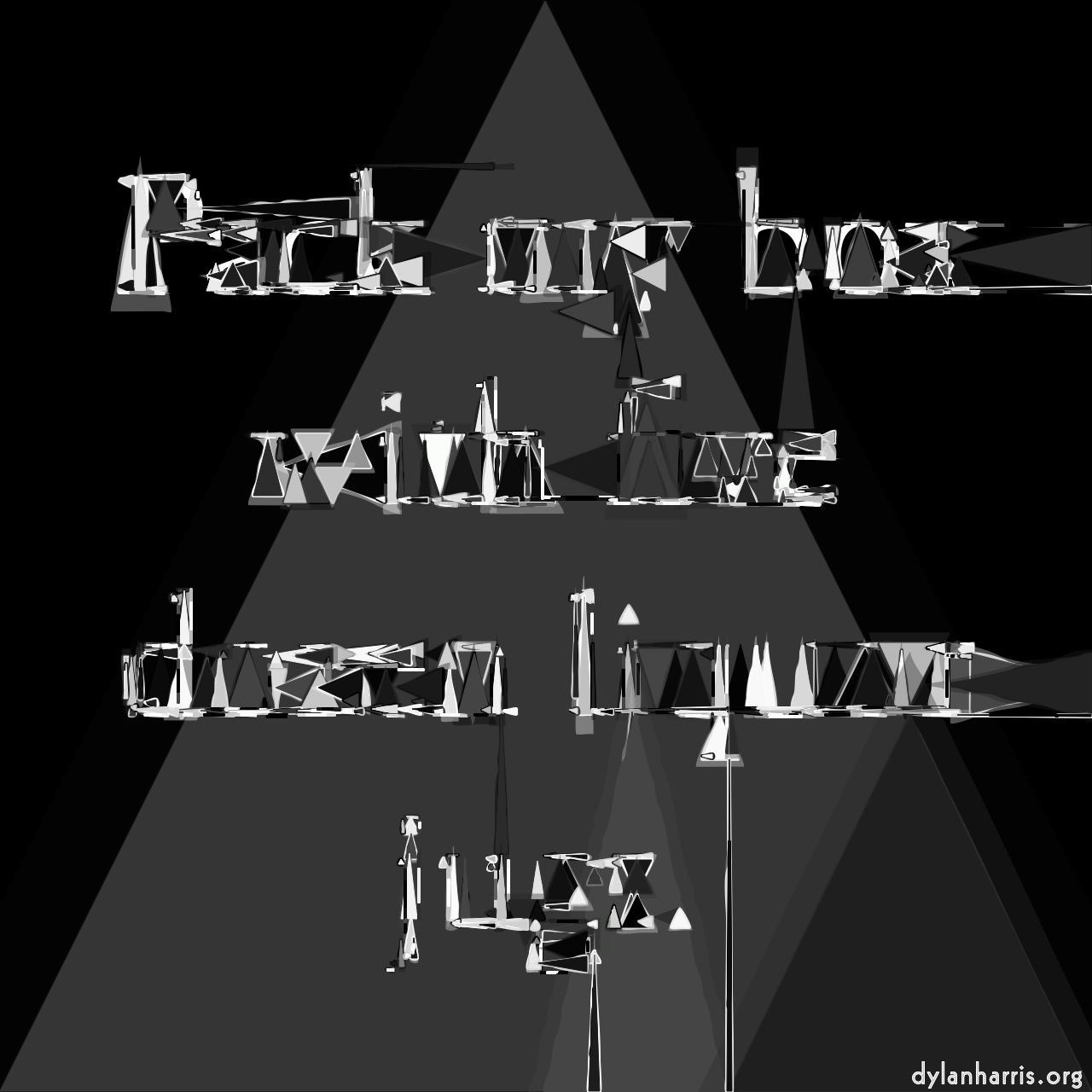 image: mosaic - vector (can adjust manually) :: triangle with shadow