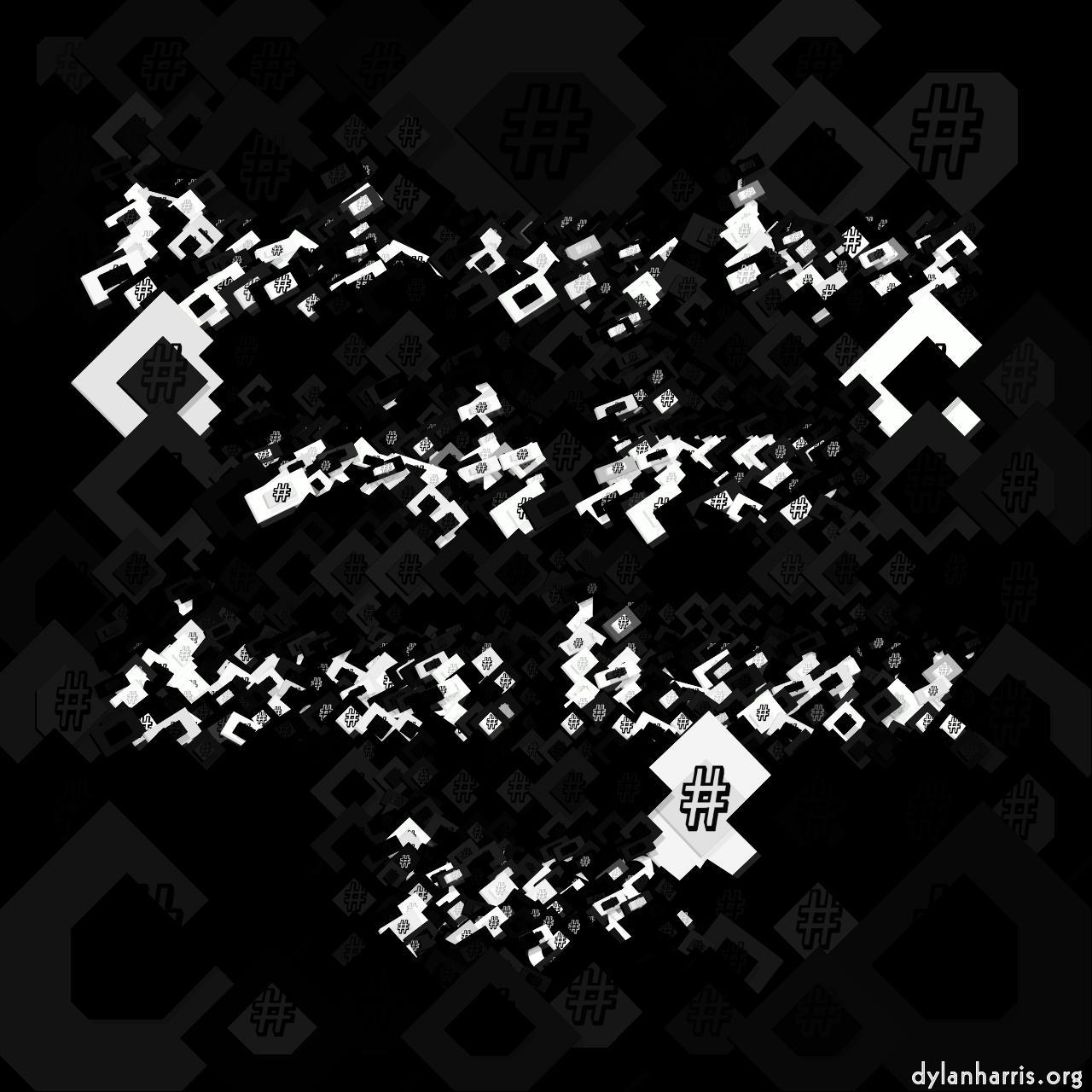 Image: mosaic with text :: diamonds rv with wingding