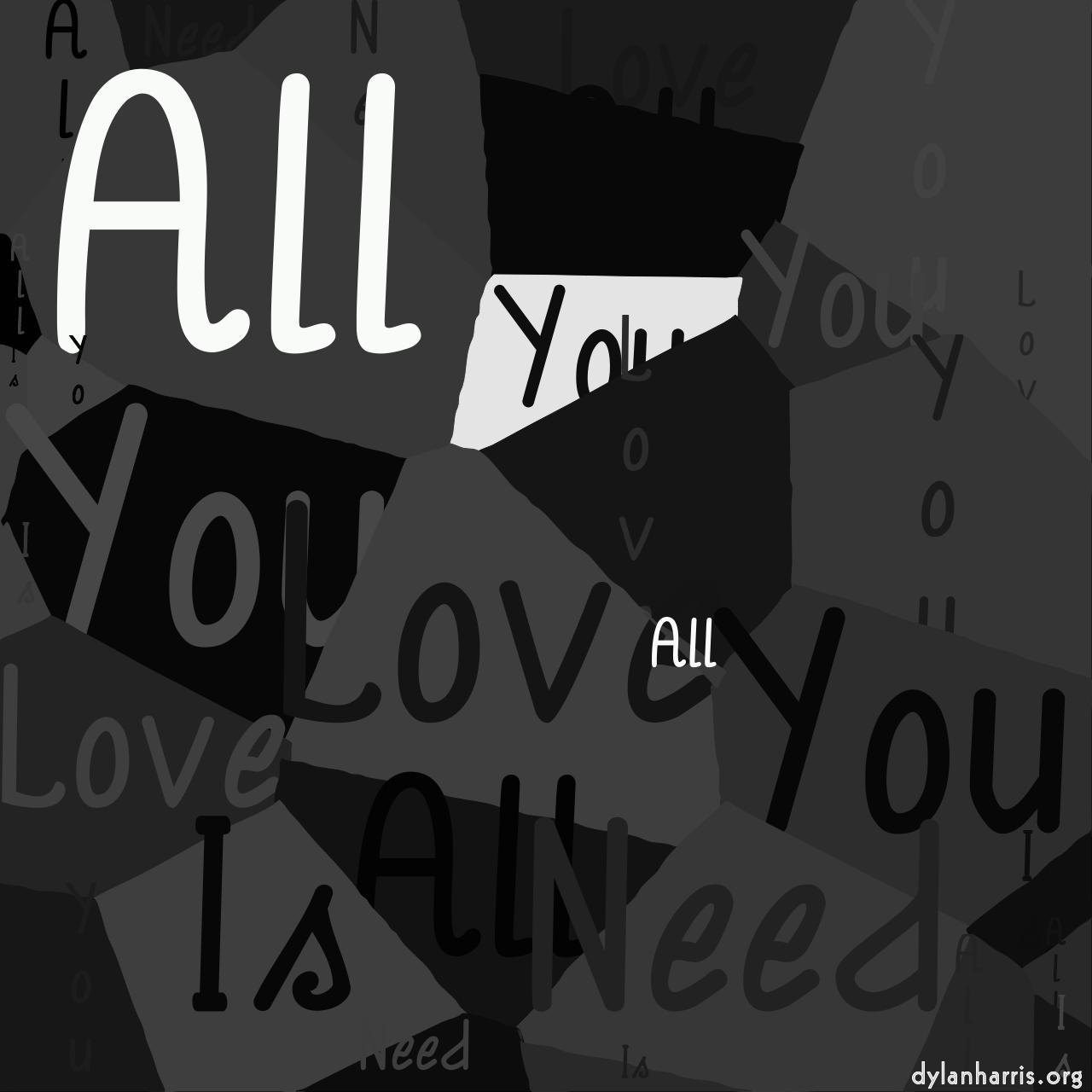 image: mosaic with text :: text big cell abstract