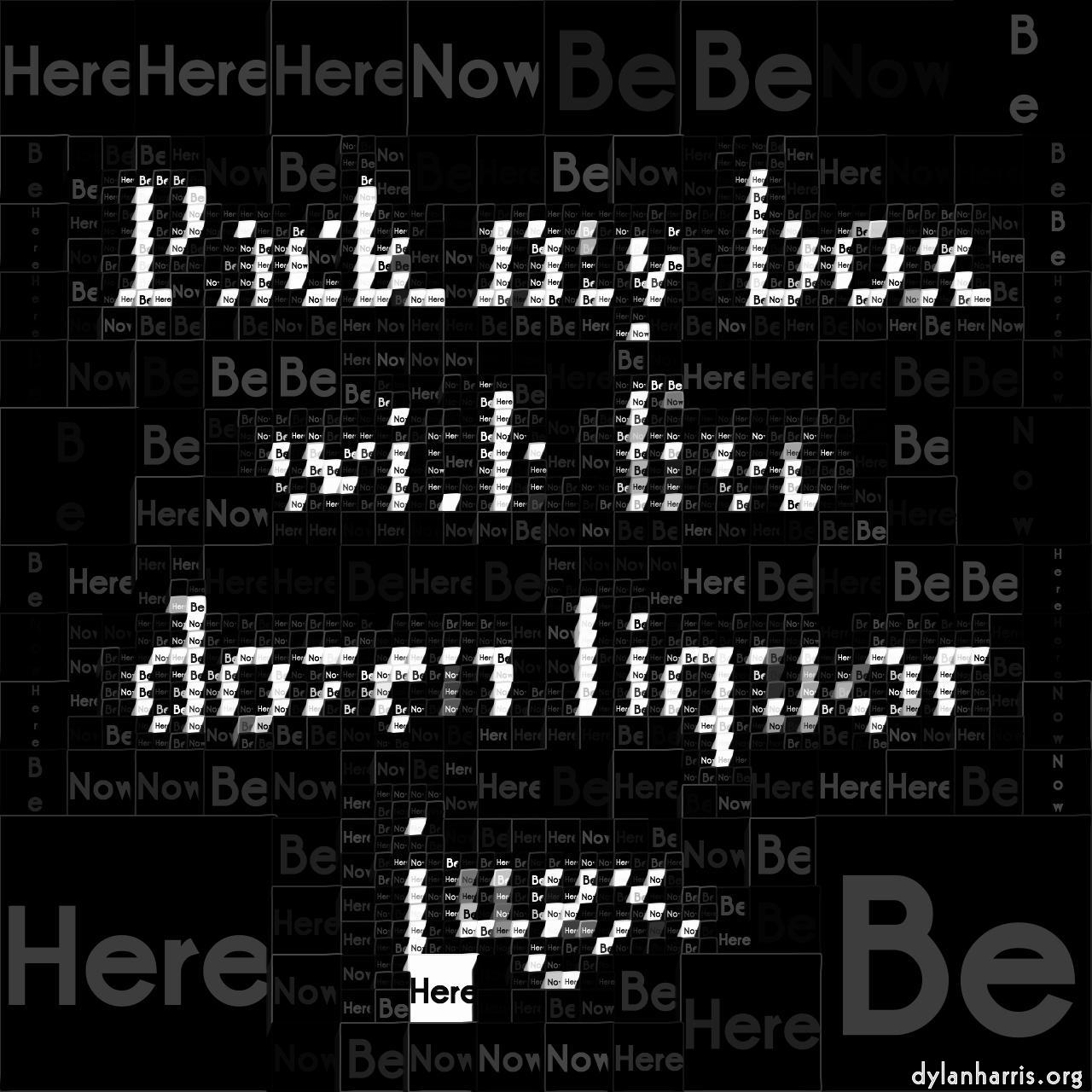 Image: mosaic with text :: text extrusion 2