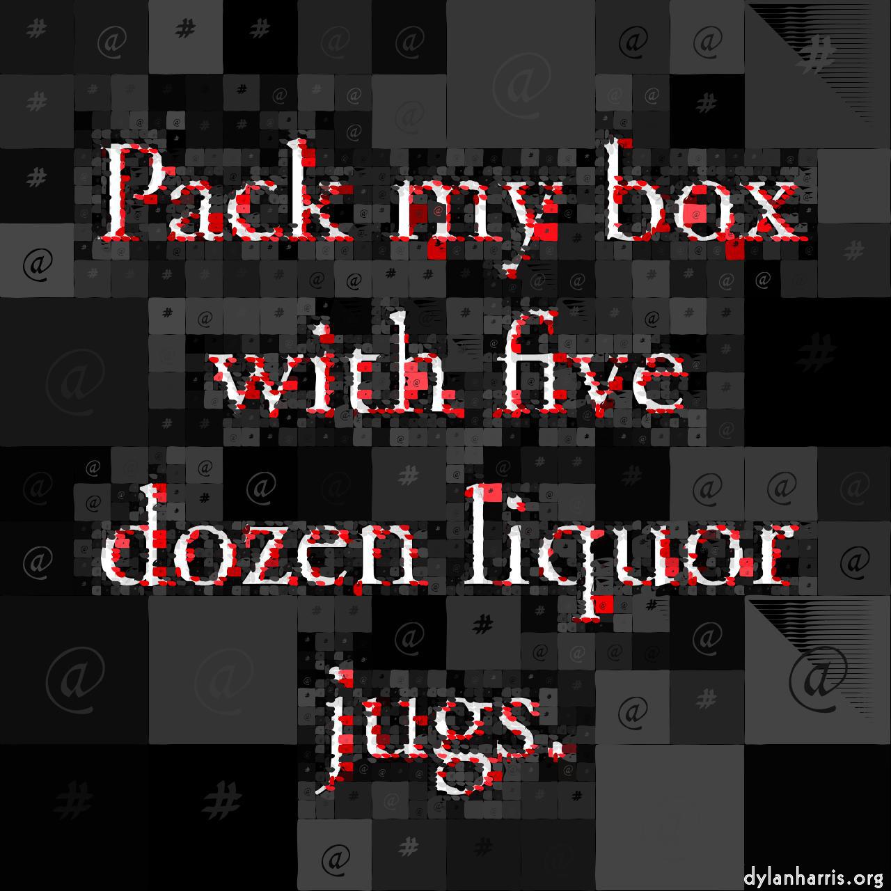 Image: mosaic with text :: text space hatch