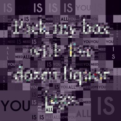 Image: image from mosaic with text