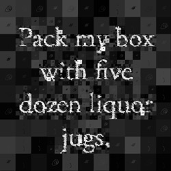 Image: image from mosaic with text