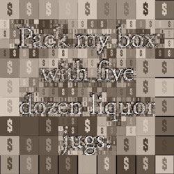 Image: image from mosaic with text