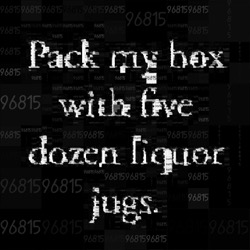 Image: image from mosaic with text