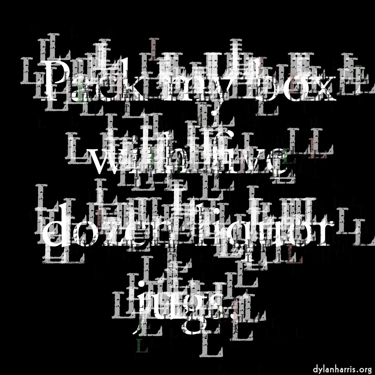 Image: text :: messy grid