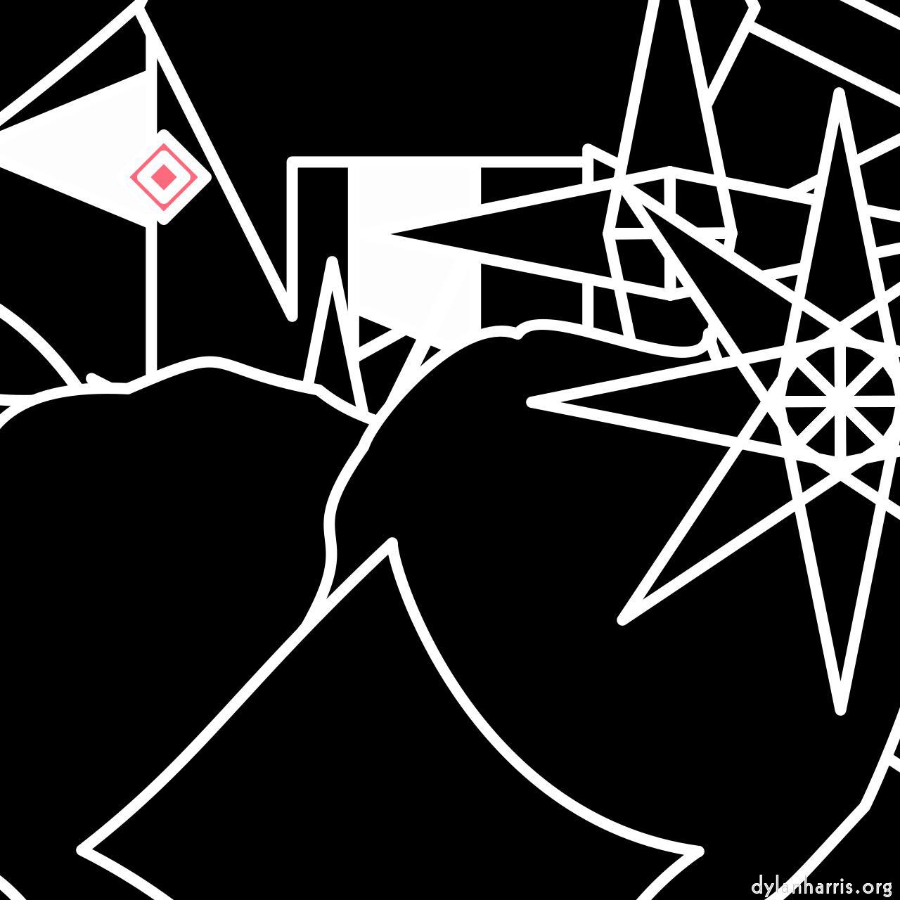 image: spiros auto - mouse or pen :: white outline random