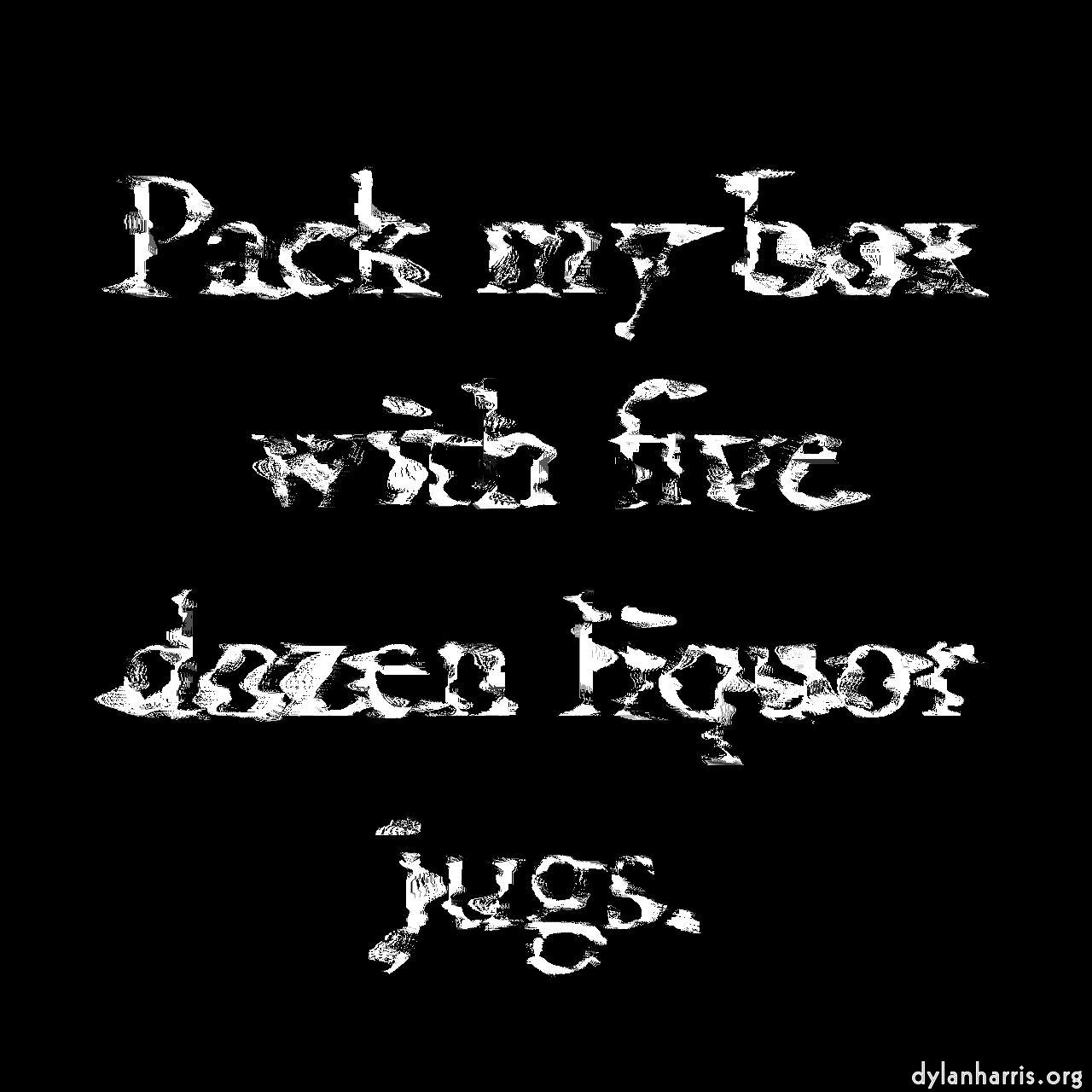 image: chuck's displacement (repeat action) :: fuzzy watery 5